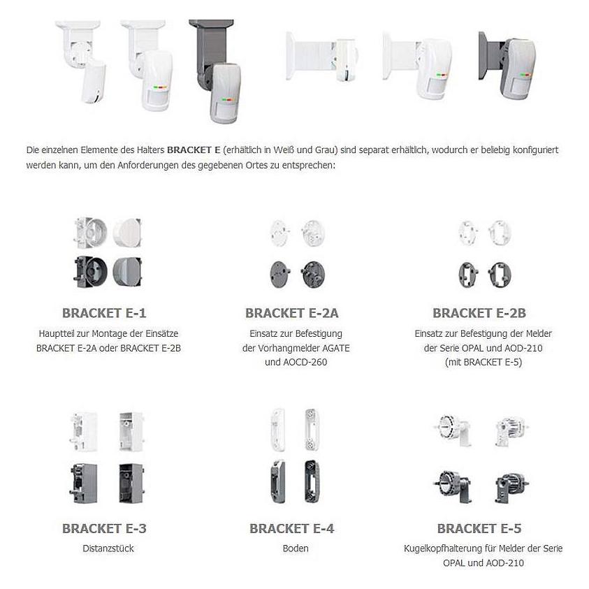 Satel Detector Acc Pir/Bracket E-5 Gy (BRACKETE-5GY)