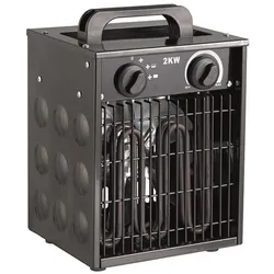 Ensonordic varmeblaeser 2000 W sort, Heizlüfter, Schwarz