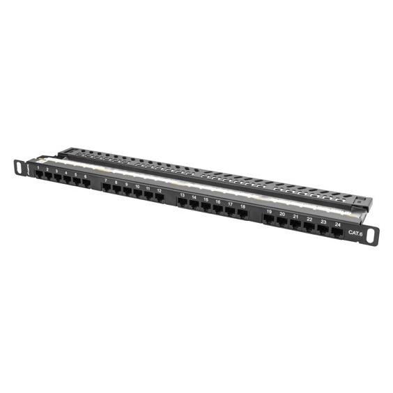 Lanberg PPU6-0024-B Patch Panel 0.5U (PPU6-0024-B)