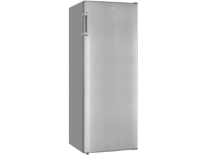 exquisit Vollraumkühlschrank KS320-V-H-040D inoxlook, 142,6 cm hoch, 54,5 cm breit, Flexibel & effizient: 242 L Kühlschrank mit Abtau-Automatik