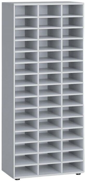 B2B Partner Sortierregal PRIMO GRAY, 800 x 420 x 1781 mm, 45 Fächer, grau
