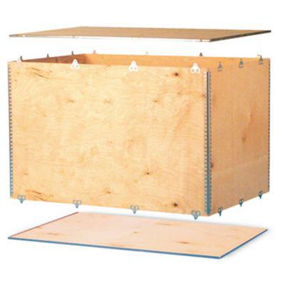 Holzfaltkiste, 1 Euromaß, 6 mm Birkensperrholz, L 1180 x B 780 x H 1000 mm