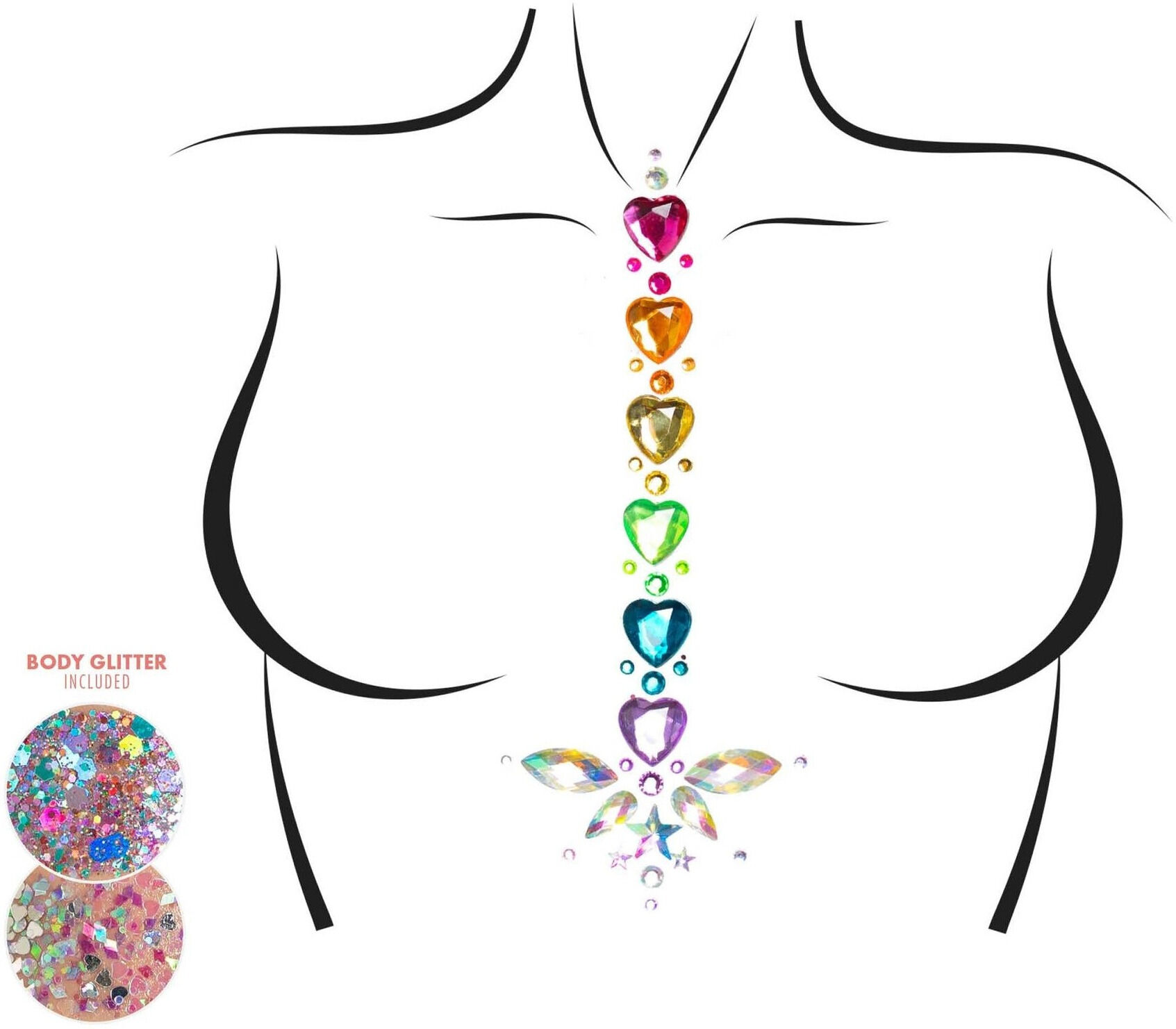 Leg Avenue Adore Body Jewels Sticker