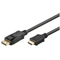 goobay Adapterkabel DisplayPort auf HDMI schwarz