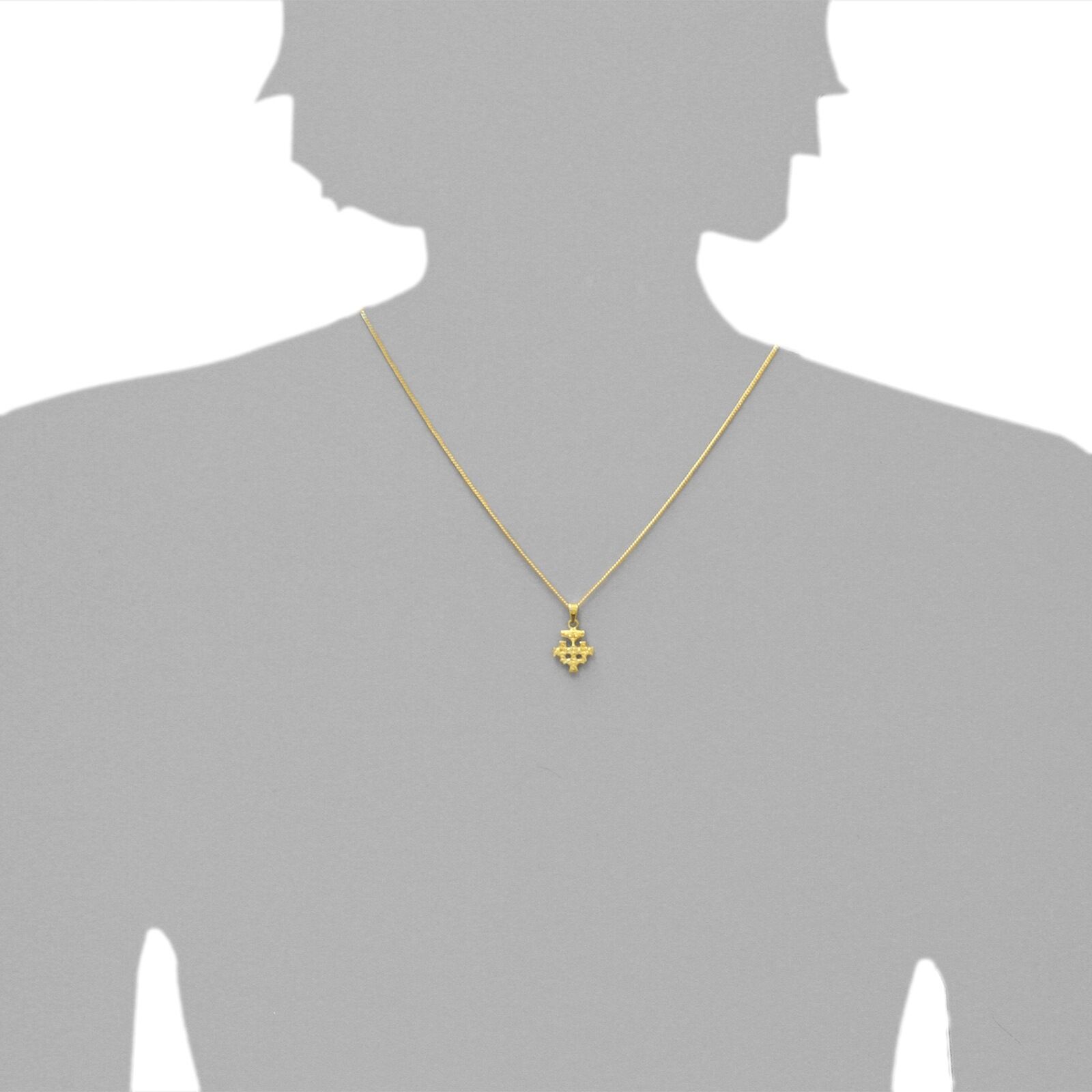 Kettenanhänger OSTSEE-SCHMUCK "Ostsee-Schmuck Anhänger Hiddensee 15 x 13 mm", gelb (weiß, neutral), Schmuckanhänger, Damen, 15 x 13mm, Gelbgold 585, 2,1 g, Kettenanhänger