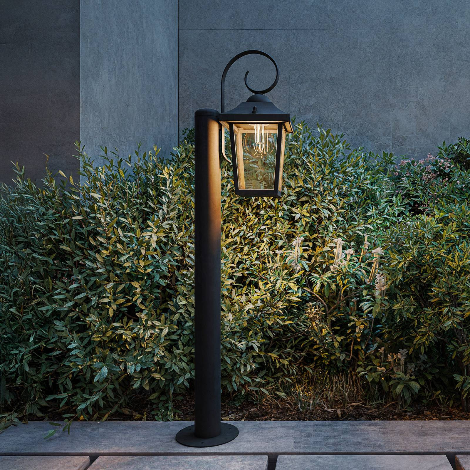 Philips Buzzard tuinpadverlichting, zwart, Aluminium, Hoogte: 75 cm, IP44, E27 dimbaar
