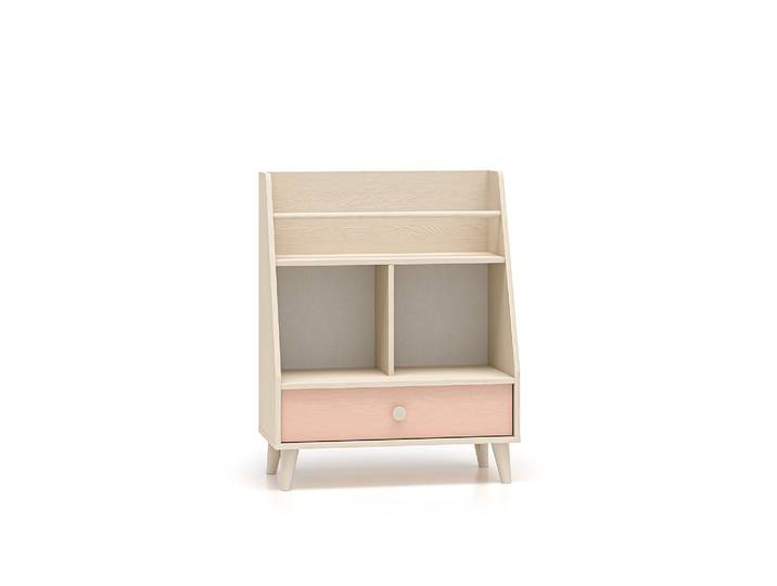 Regal – MEVEL 09 – Kompaktes Design mit Stauraum – Rosa