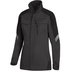 Damen Arbeitsjacke "ANDREA" - S - anthrazit/schwarz