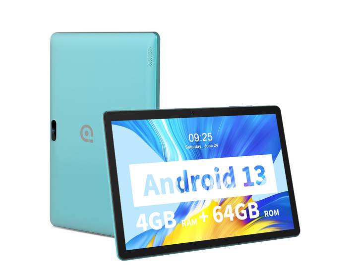 PRITOM M10 Tablette PC Android 10,1 pouces 64 Go de ROM Quad-core HD IPS Écran WiFi GPS