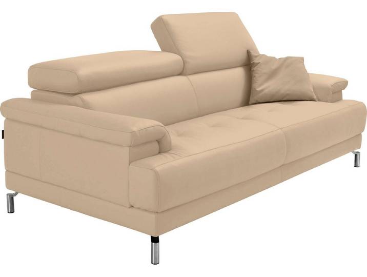 Egoitaliano 2,5-Sitzer Soul, Design und Sitzkomfort auf hohem Niveau, tolle Details, inkl. Kopfteilverstellung für noch mehr Komfort, Designfuß