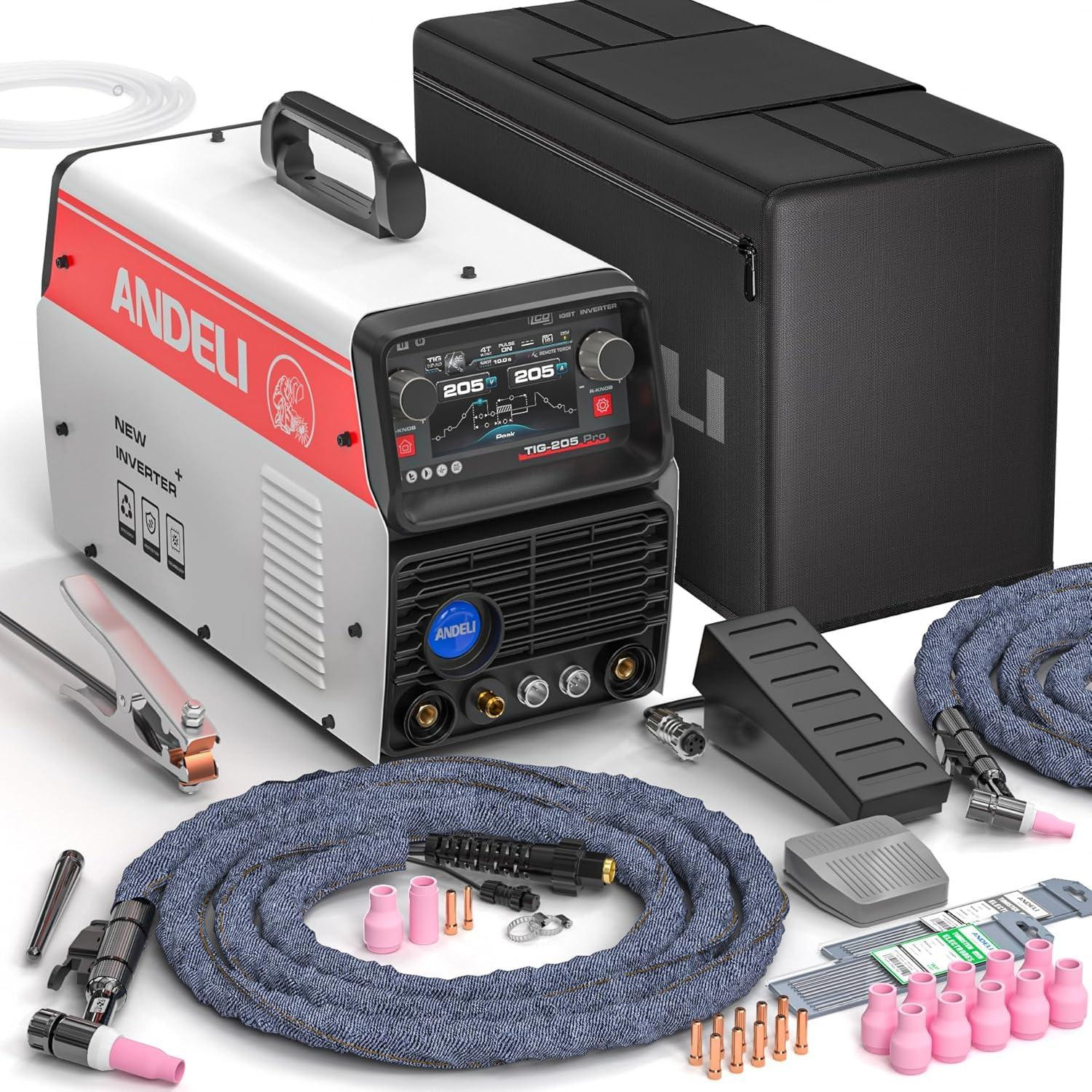 Selius Multifunctioneel TIG Lasapparaat 10-in-1 met AC/DC en Voetpedaal