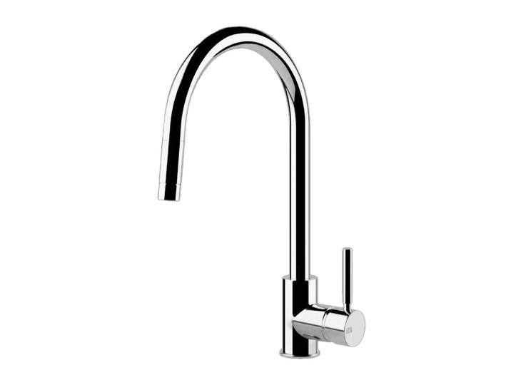GESSI mitigeur avec douchette extractible mono jet 17120 NEUTRON (Chrome - Métal)