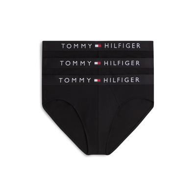Slip, Herren, Gr. L (52), Jersey, schwarz, Jersey, Obermaterial: 95% Baumwolle, 5% Elasthan, TOMMY HILFIGER UNDERWEAR, körpernah, Unterhosen Slip