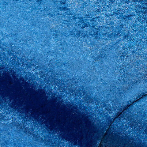 Stretch-Struktursamt Uni, blau