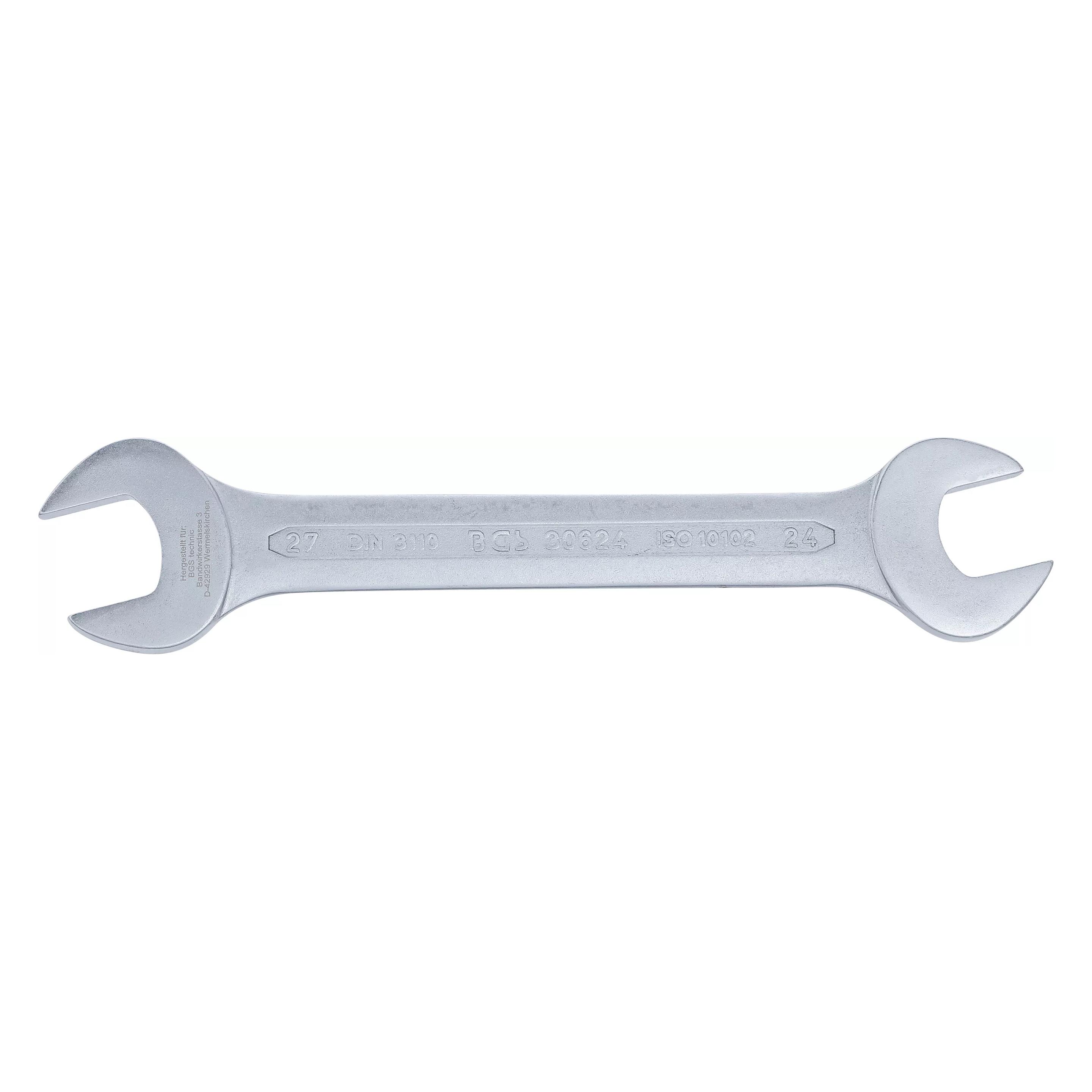BGS Doppel-Maulschlüssel SW 24 x 27 mm (24 mm, 27 mm) (30624)