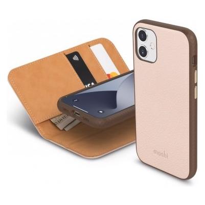 Moshi Overture Case with Detachable Magnetic Wallet for iPhone 12 mini - Luna Pink (Apple iPhone 12 mini) (99MO091307)