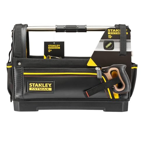 Stanley Fatmax Open Tote gereedschapstas met draagriem, zwart, B: 48 cm, D: 25 cm, H: 33 cm