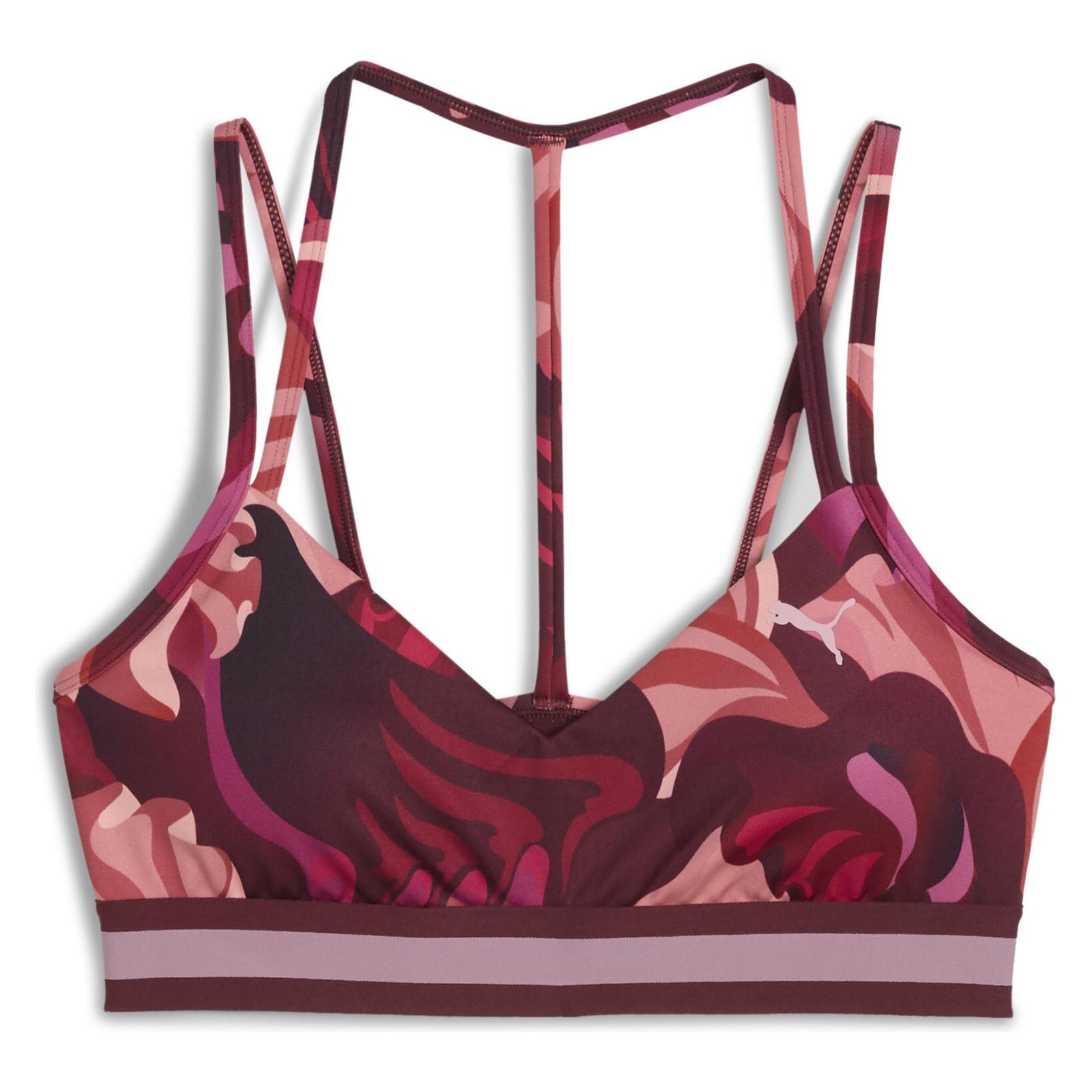 Puma Floral Ribbon Strappy Bra - Low (XXL) (527494)