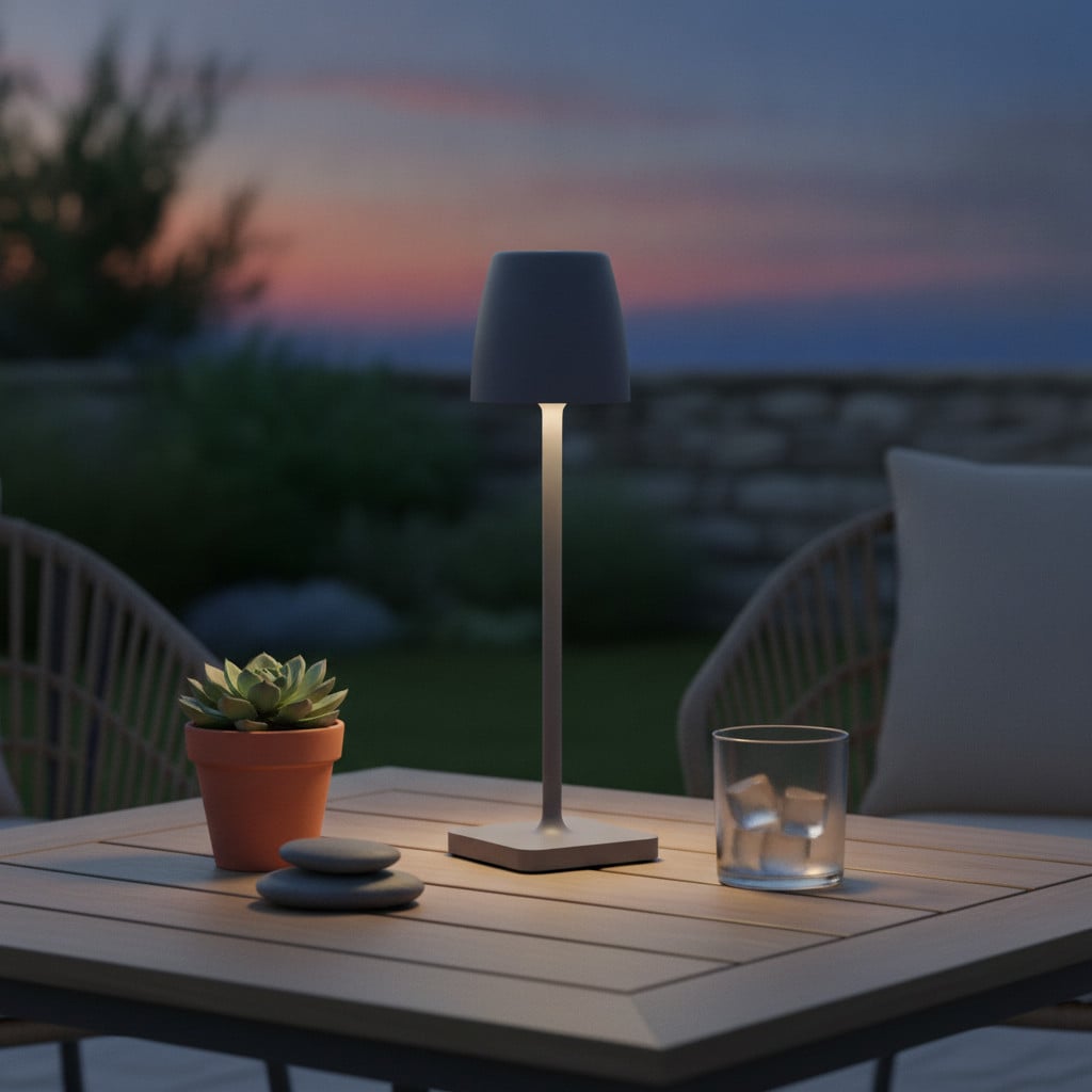 Lyora Tafellamp Colt grijs oplaadbaar