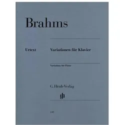 Variationen für Klavier, Sachbücher von Johannes Brahms, Ernst Herttrich, Sonja Gerlach, Hans Kann, Margret L. McCorkle