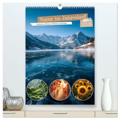 Natur im Jahreslauf (hochwertiger Premium Wandkalender 2026 DIN A2 hoch), Kunstdruck in Hochglanz