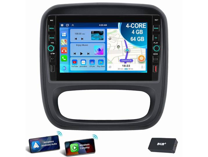 ESSGOO 8 Für Opel Vivaro B Renault Trafic 3 NV300 Android15 Autoradio Autoradio (RDS, Digitalradio (DAB), FM)