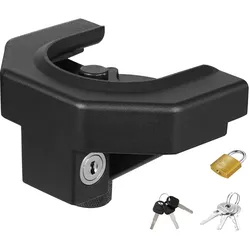 VEVOR Anhängerschloss-Set, kompatibel mit 2-5/16-Zoll-Kupplungen, robustes, diebstahlsicheres Kugelschloss mit 3 Schlüsseln & Vorhängeschloss, passend für Wohnmobile, Boote, Anhänger