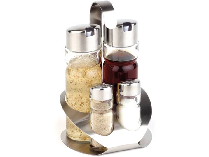 Menage Aps silber Edelstahl H 18.8 cm Set - Menage