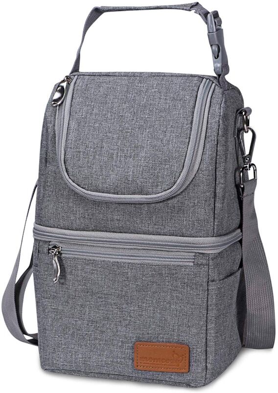 MOMCOZY Bolso isotérmico .  (7 X 20 X 36 Cm) Grises niño
