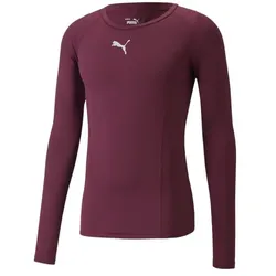 Puma Liga Baselayer Langarm Shirt Herren - dunkelrot - XL