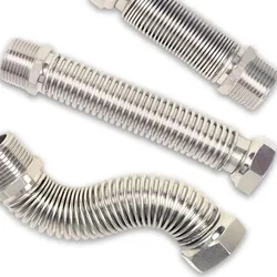 260 - 520mm Wellrohr ausziehbar AG-flachdichtend auf Überwurf (Ausführung: 260 - 520 mm 1'')