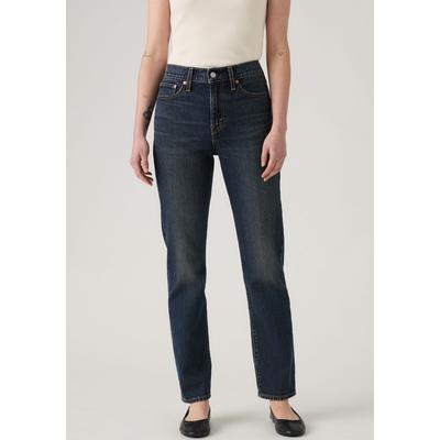 Slim-fit-Jeans LEVI'S "WEDGIE SLIM", Damen, Gr. 28, Länge 32, parallel life, Denim/Jeans, Obermaterial: 99% Baumwolle, 1% Elasthan, unifarben, slim fit lang, Jeans Slim-fit-Jeans, im Five-Pocket Style