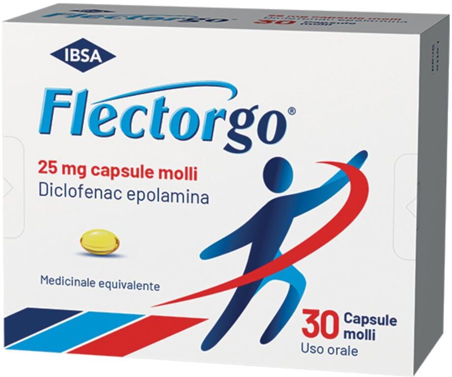 IBSA FARMACEUTICI ITALIA Srl IBSA, Flectorgo 25 mg, 30 Capsule Molli