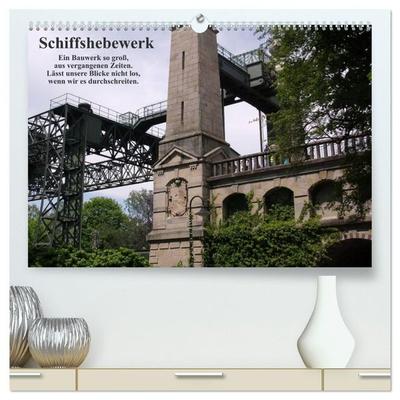 Schiffshebewerk (hochwertiger Premium Wandkalender 2027 DIN A2 quer), Kunstdruck in Hochglanz