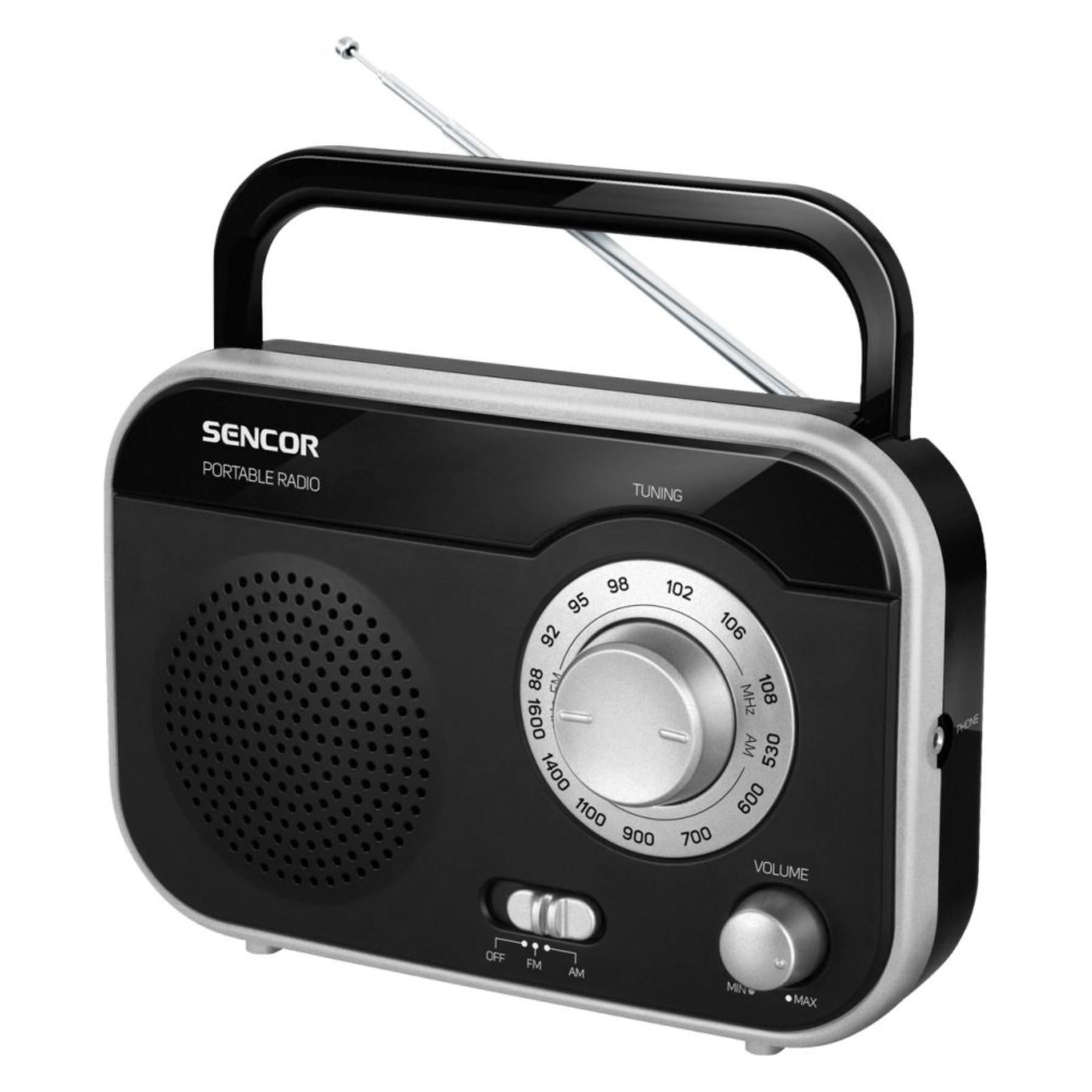 Sencor SRD 210 BS Radio Persönlich Analog Metallisch (AM, FM, Bluetooth) (SRD 210 BS)