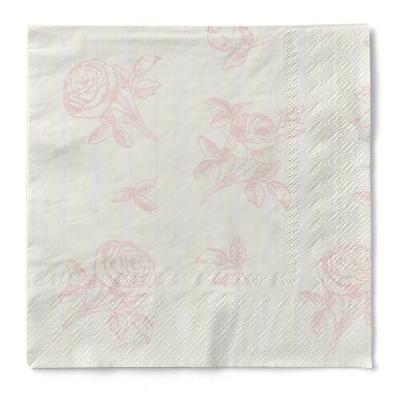 Sovie HOME Serviette Hochzeit in Champagner-Rosa aus Tissue 33 x 33 cm, 20 Stück