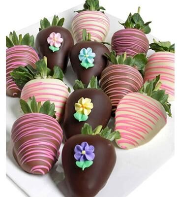 From You Flowers Flower Power - Belgian Chocolate Covered Strawberries