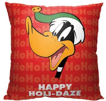 Wb Looney Tunes Happy Holidaze Printed Throw Pillow by The Northwest in O