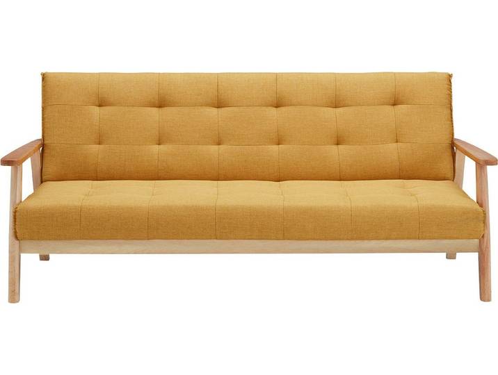 SalesFever Schlafsofa Skagen 3-Sitzer Sofa, Holzgestell Sofa: Entspannung und Schlaf auf 190cm Breite