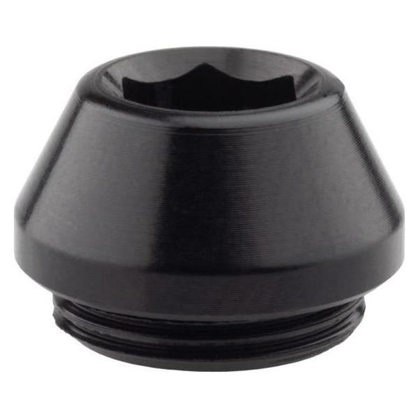Wolf Tooth Thru Axle Button Slider Endkappe für 12mm HR Steckachse, black (AXLE12-BTN1-BLK)