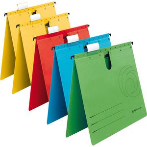 Herlitz Hängehefter 5874953, UniReg easy orga, A4, kaufmännisch, farbig sortiert, Karton, 5 Stück