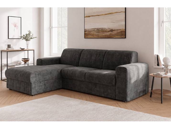 OTTO home Ecksofa BORNHOLM 2.0 L-Form, Breite 220 cm, Verlässliche Qualität, Struktur, Recamiere links/rechts bestellbar, Bezug - Chenille oder Struktur