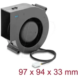 DELOCK 67496 - Radiallüfter 97 x 94 mm, schwarz