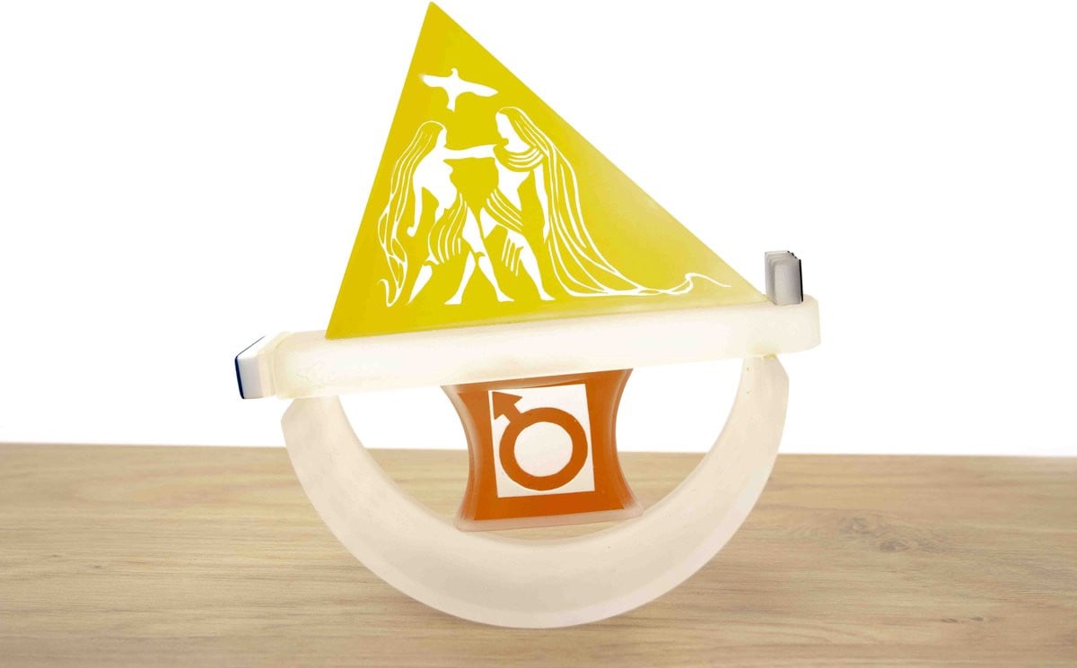 Loranto Sterrenbeeld Tweelingen glazen object voor op tafel
