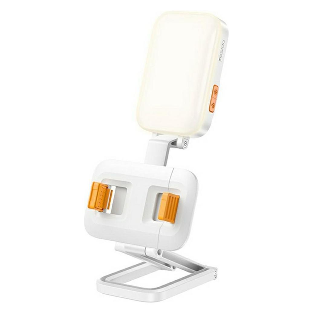 Yesido - Desk Phone Holder (DH10) - with Beauty Refill Light, Adjustable, 1000mAh, 4.7-7" - White (60993485)