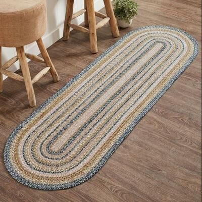 Vhc Brands "Kaila Oval Rug Runner Multi Warm 2' x 6'6"" Oval, 2' x 6'6"" Oval, Multi Warm"