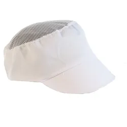 FRANZ MENSCH 10x Schildmütze "Air" aus Polycotton Weiss Einheitgröße  Kochmütze Schirmmütze Kochhut