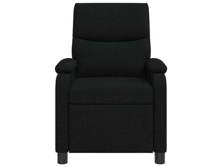 Remise Fauteuil Inclinable Noir 66x95x100 cm en tissu avec dossier réglable pour Salon 877472
