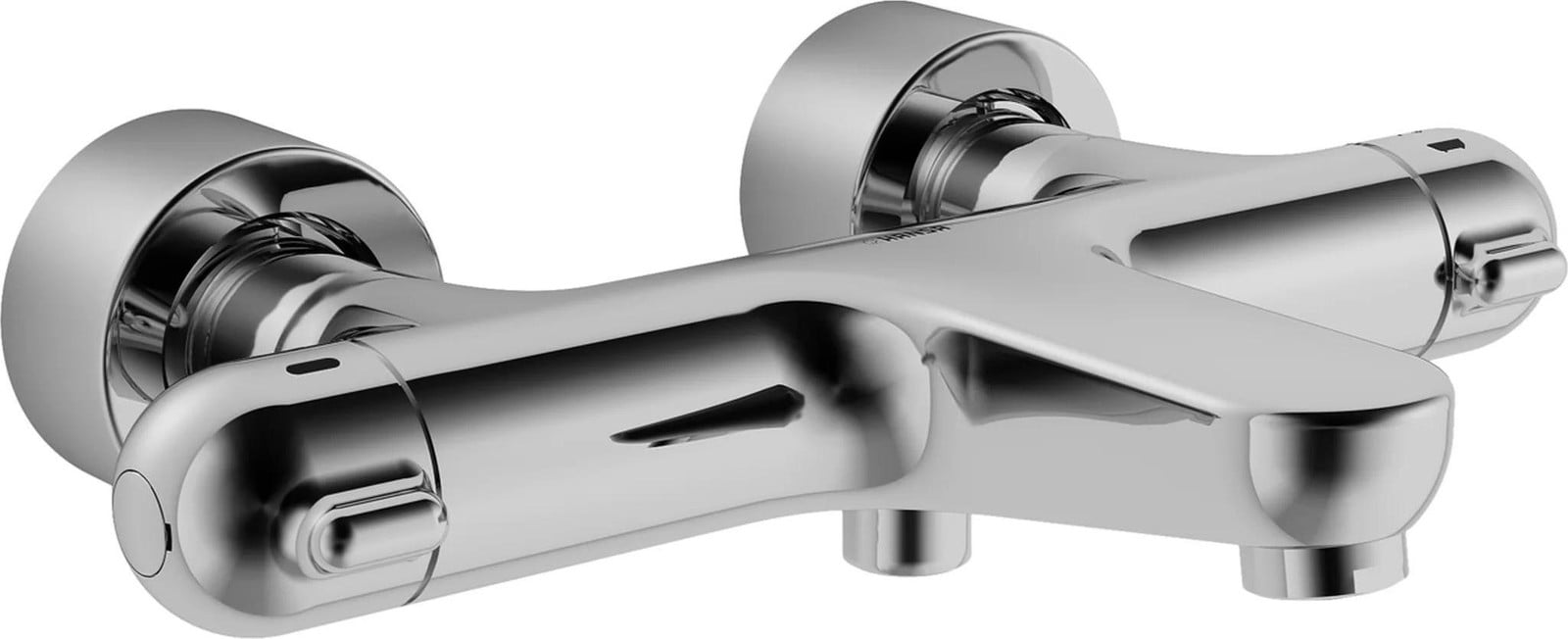 Hansa Care wandmontage voor douche- en badmengkraan, thermostaatkraan A197, chroom