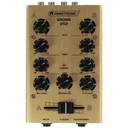 OMNITRONIC GNOME-202 Mini-Mixer gold